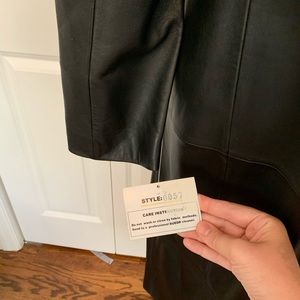 Full length handmade real leather jacket